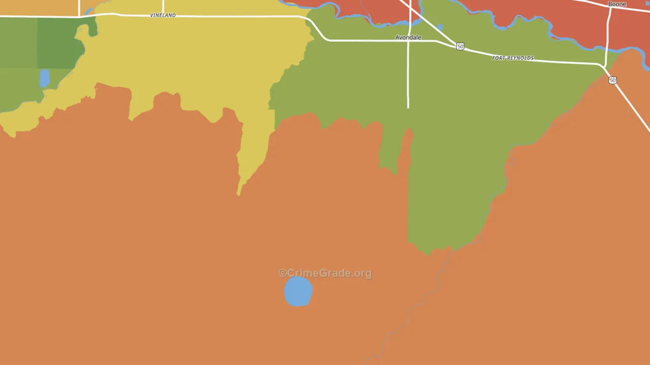 81022, CO Map of Theft Rates