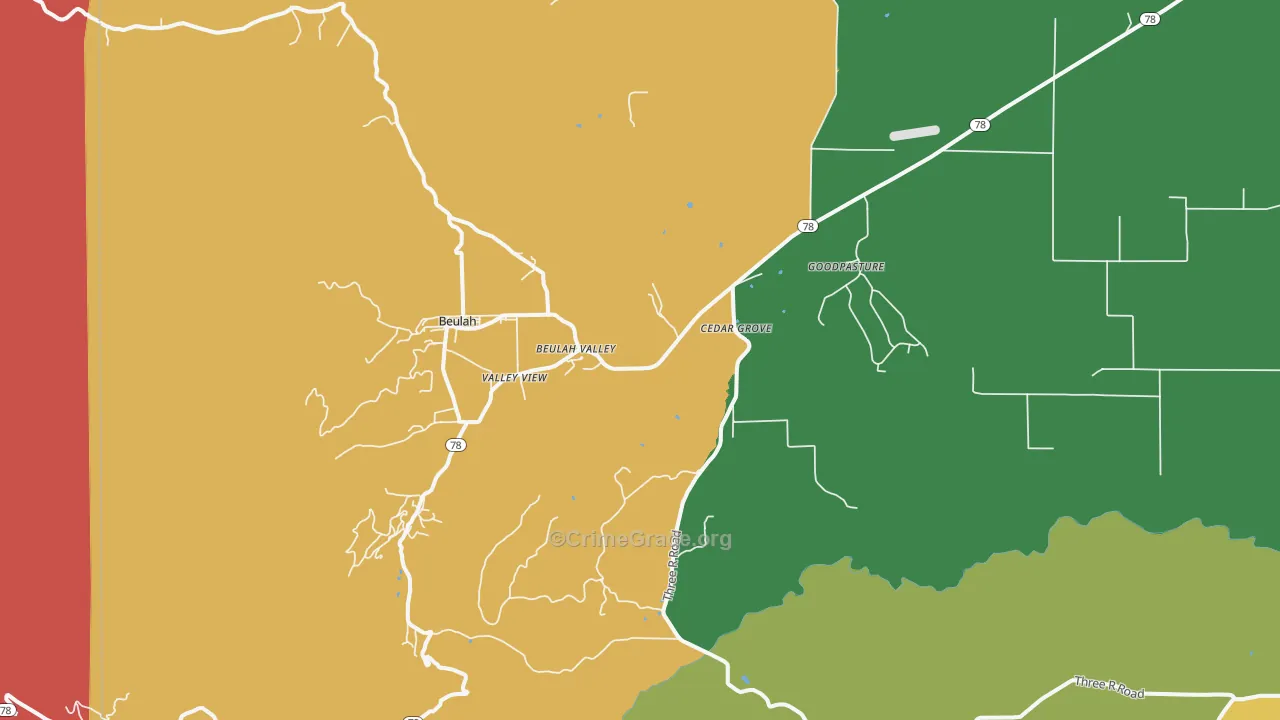 81023, CO Map of Theft Rates