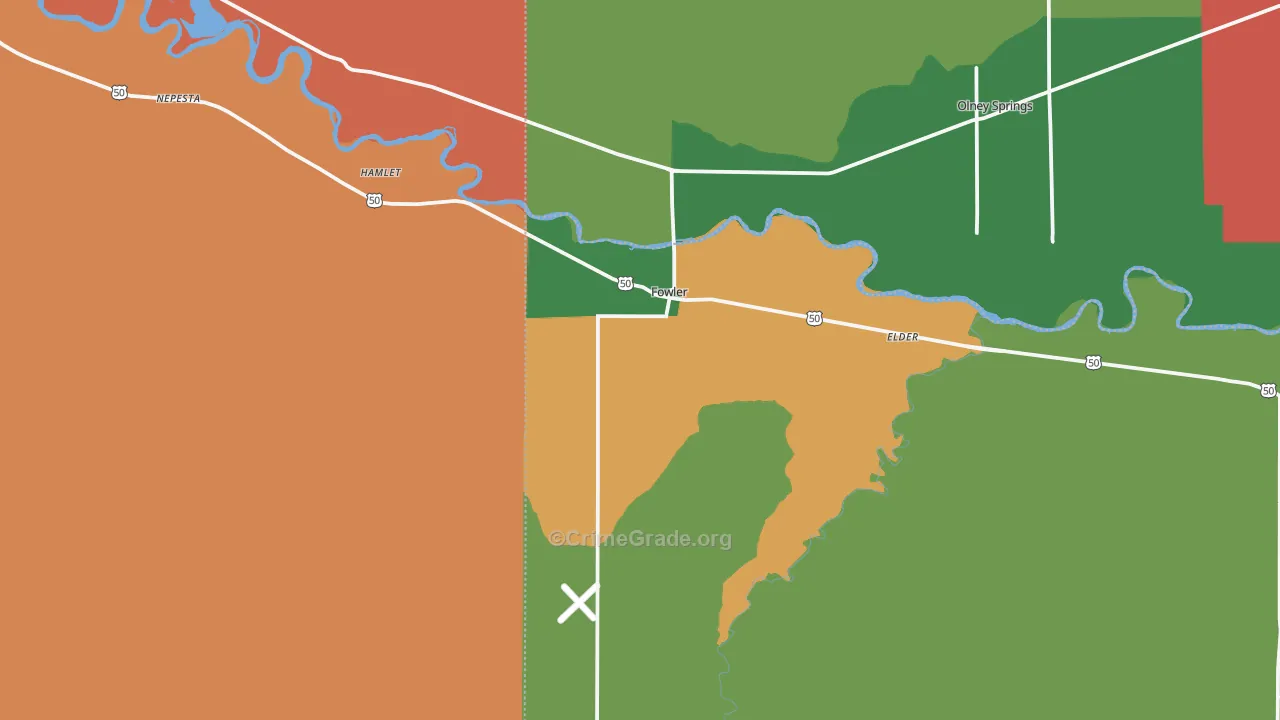 81039, CO Map of Theft Rates