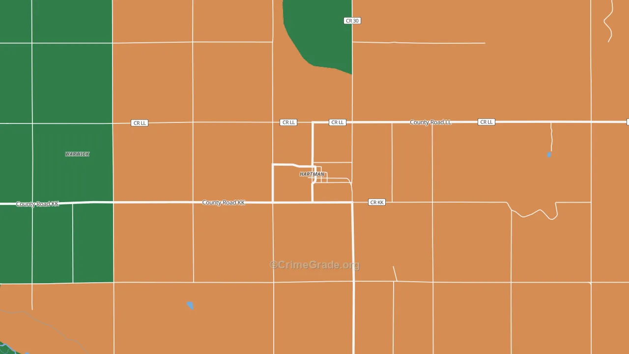 81043, CO Map of Theft Rates