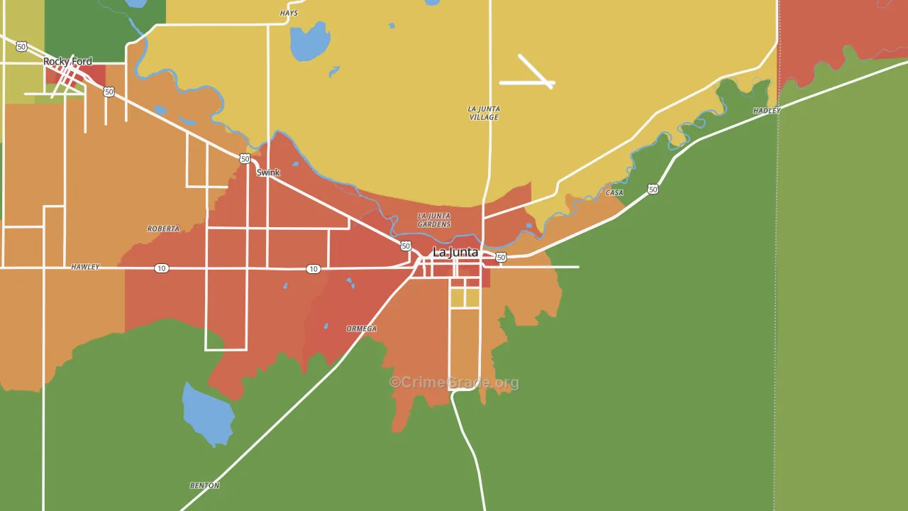 81050, CO Map of Theft Rates