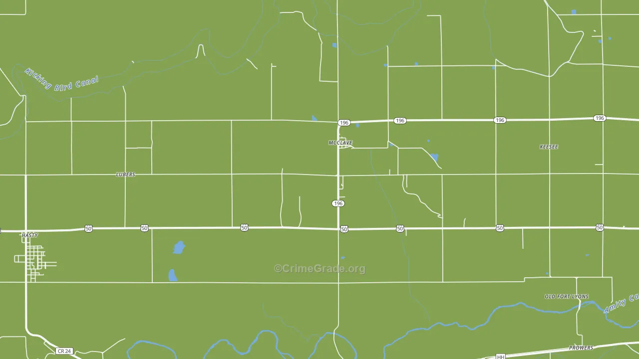 81057, CO Map of Theft Rates