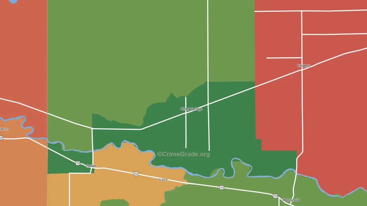 81062, CO Map of Theft Rates