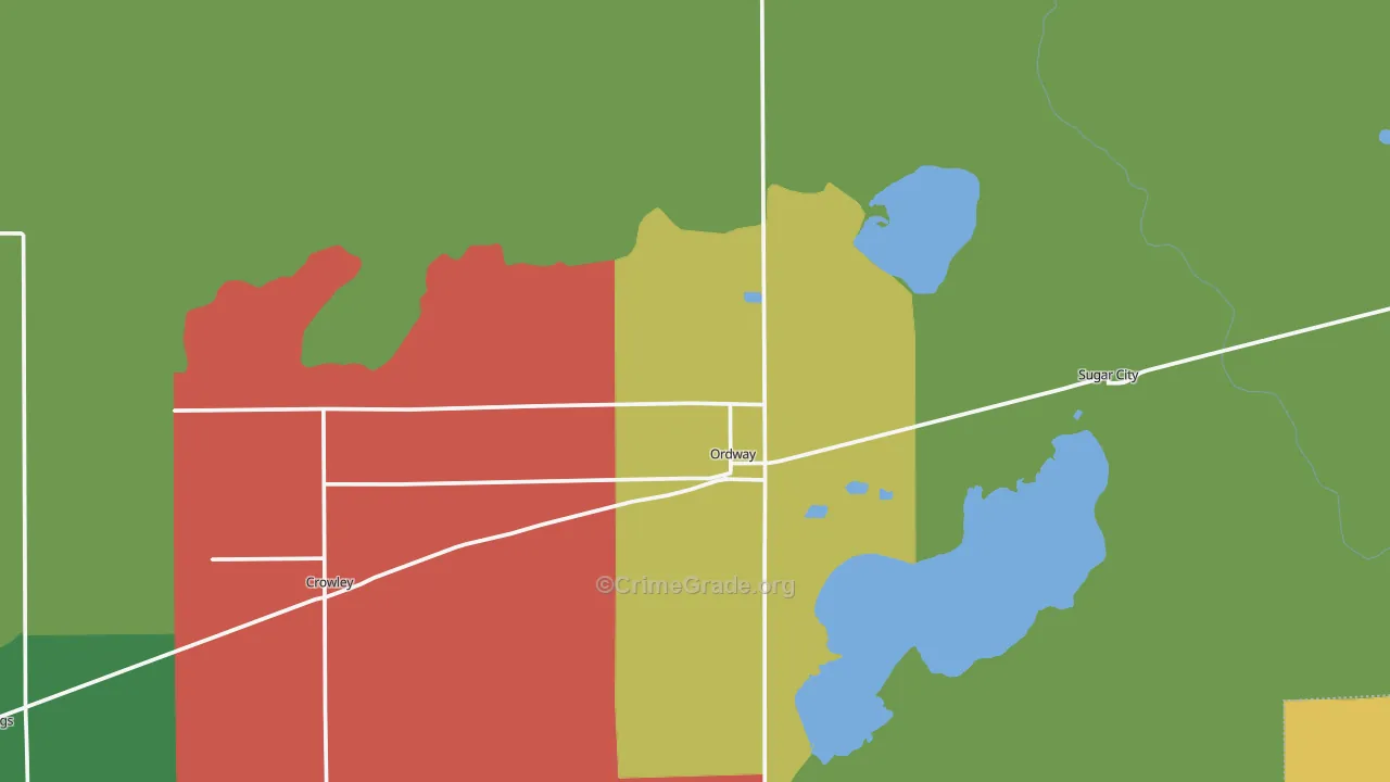 81063, CO Map of Theft Rates