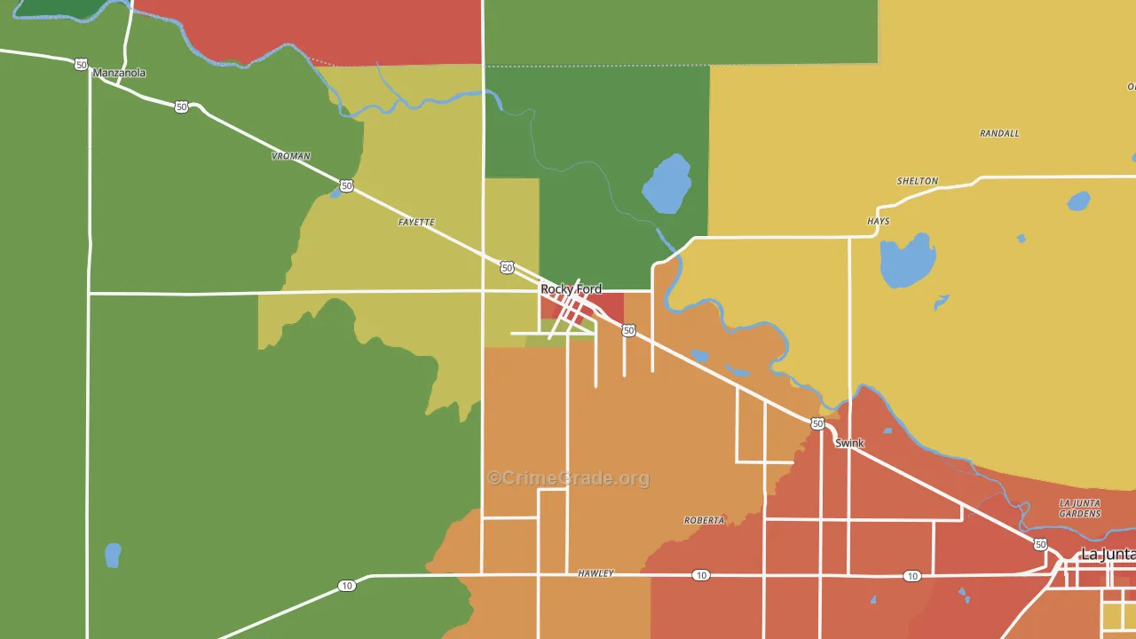 81067, CO Map of Theft Rates