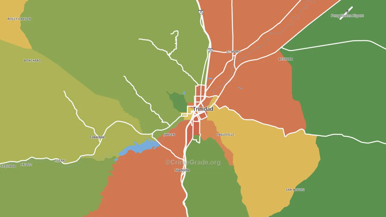 81082, CO Map of Theft Rates