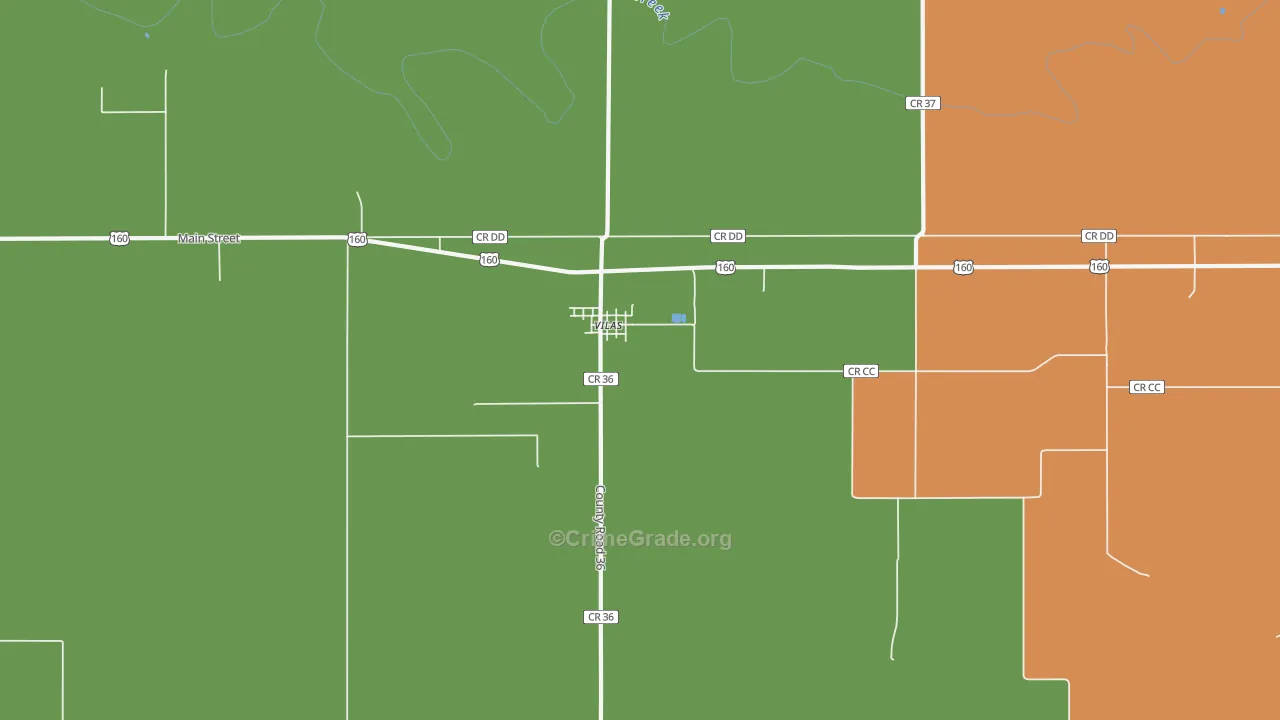 81087, CO Map of Theft Rates