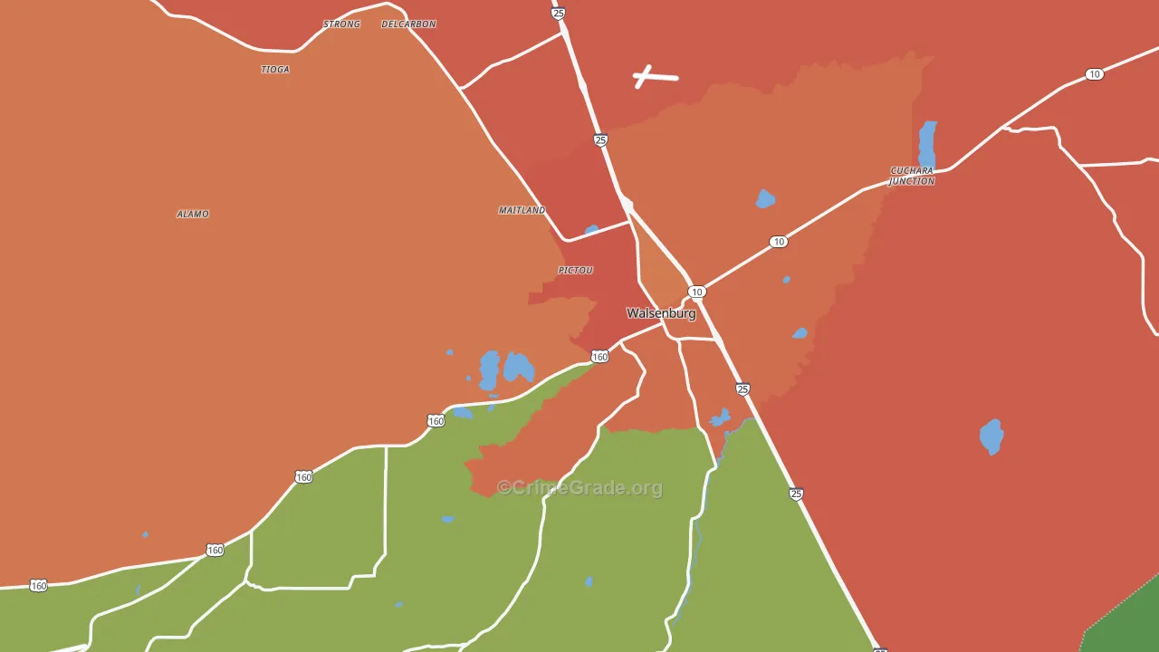 81089, CO Map of Theft Rates