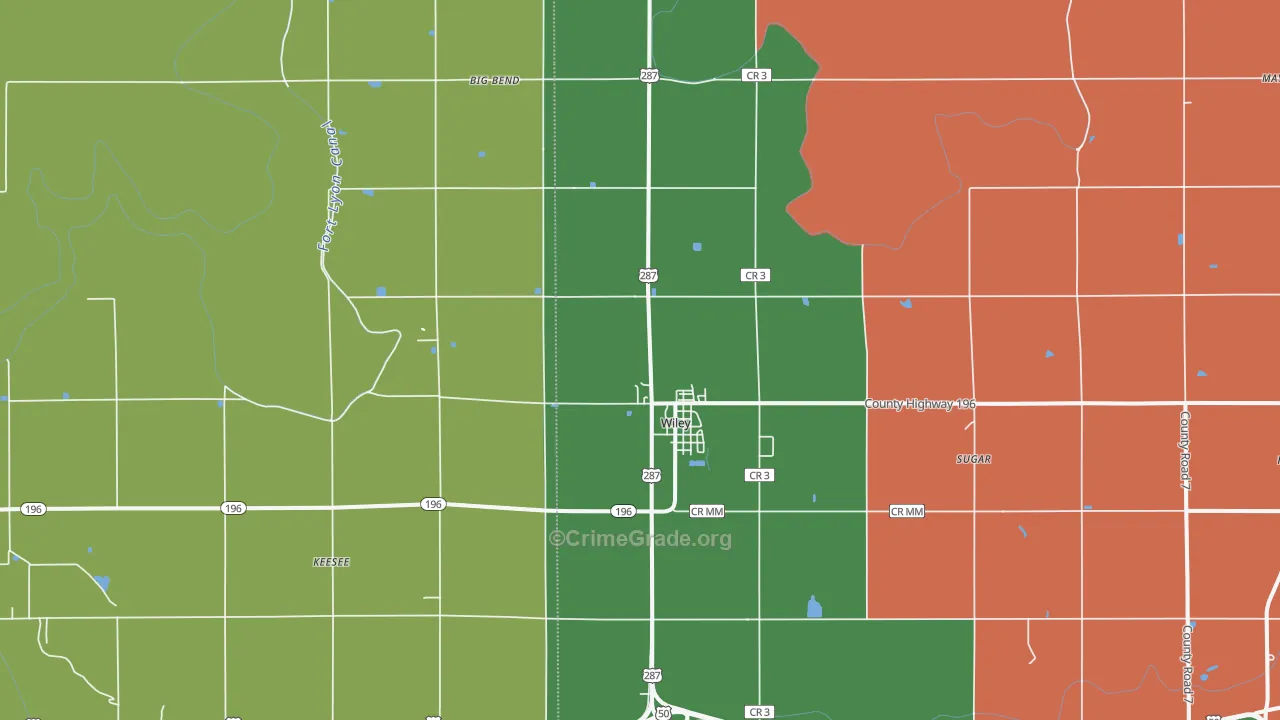 81092, CO Map of Theft Rates