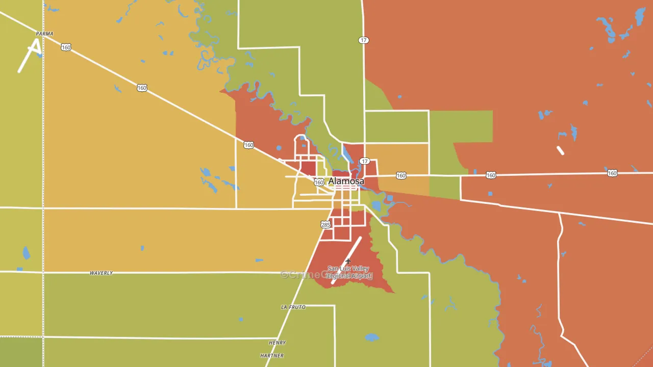 81101, CO Map of Theft Rates