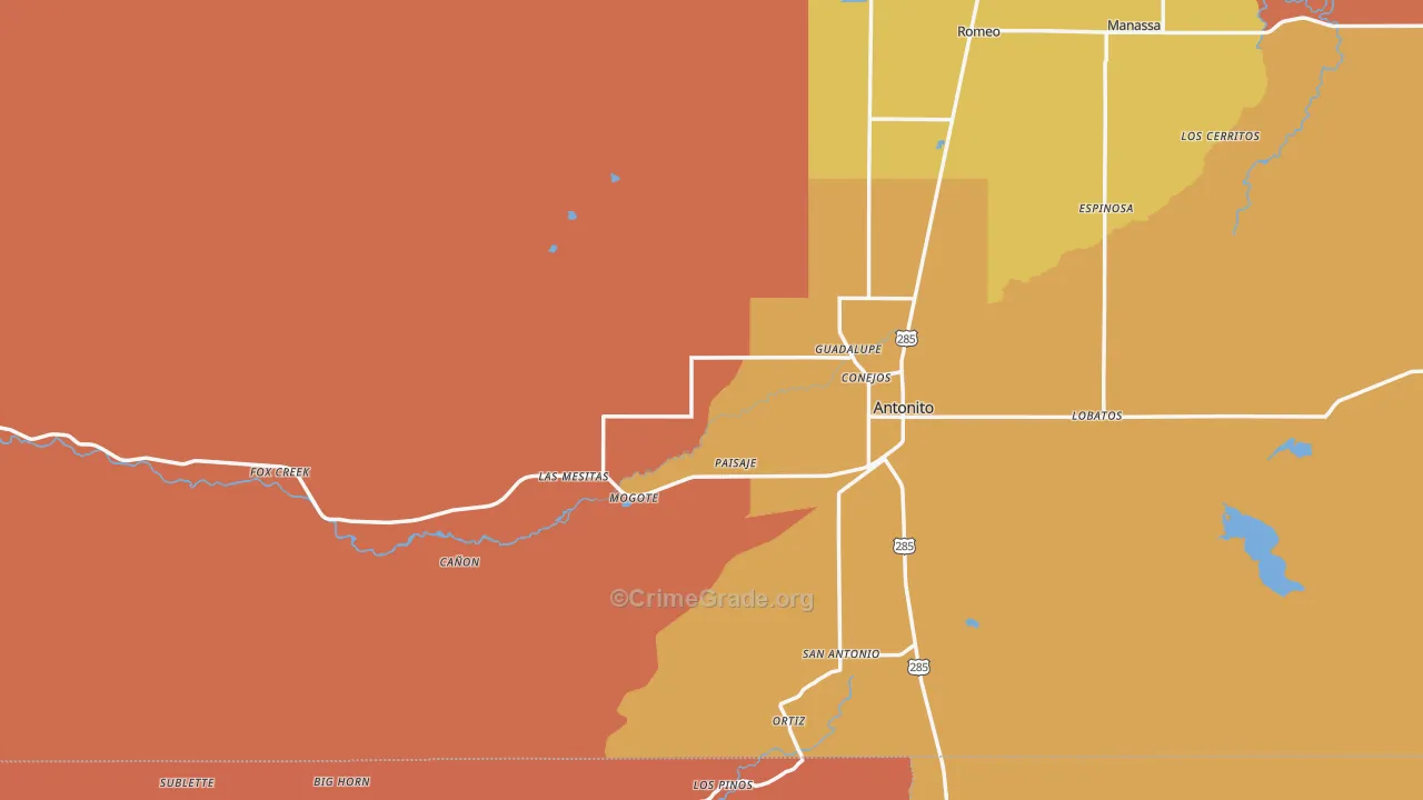 81120, CO Map of Theft Rates