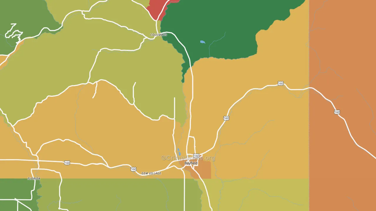 81122, CO Map of Theft Rates