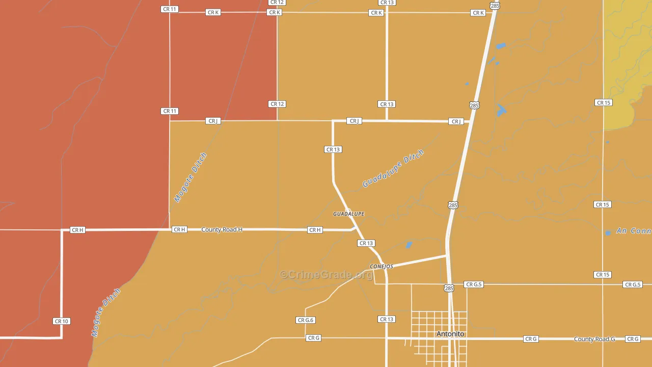 81129, CO Map of Theft Rates