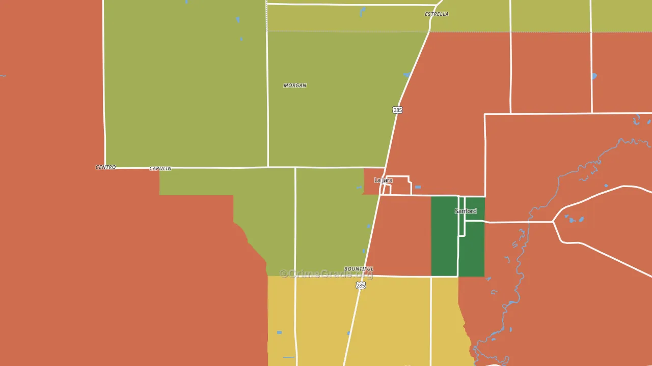 81140, CO Map of Theft Rates