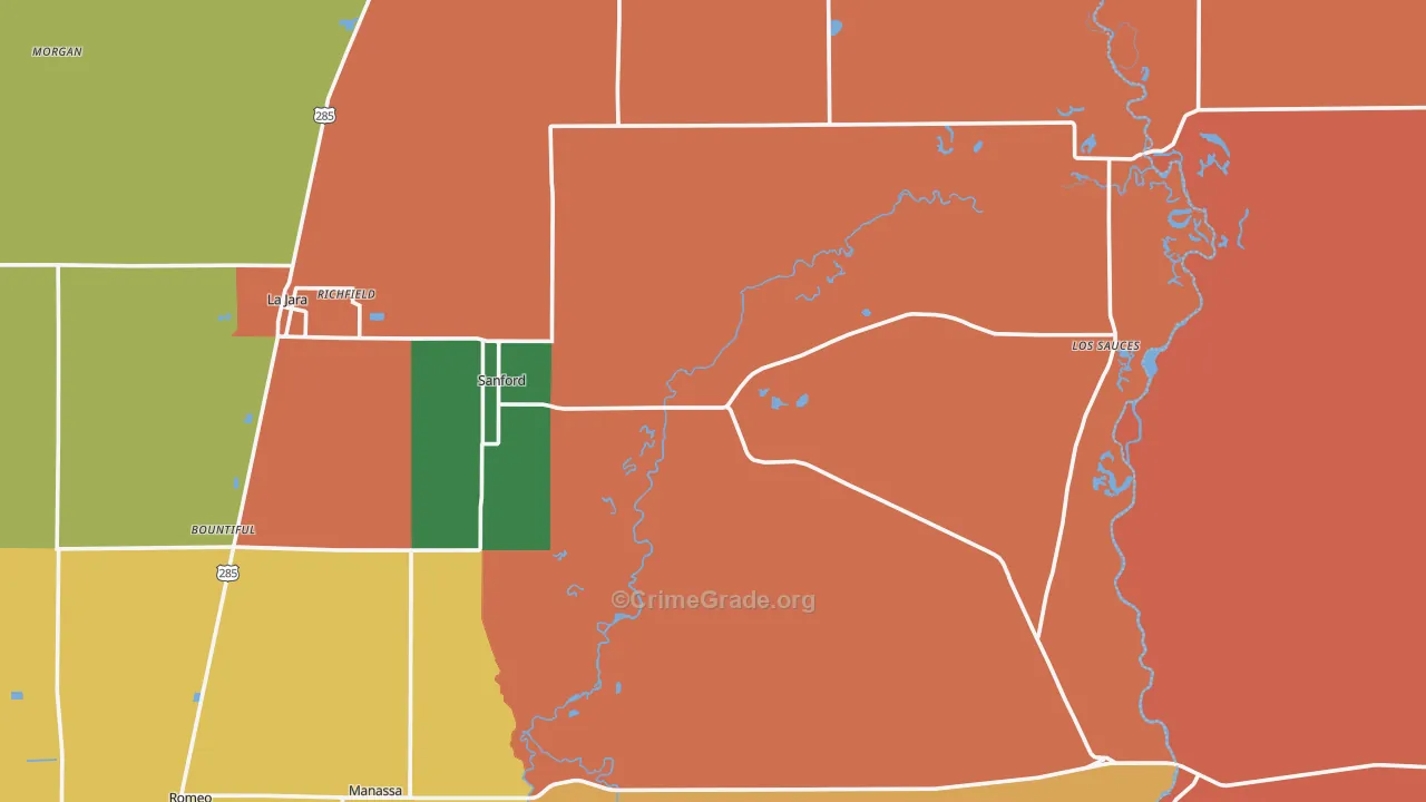 81151, CO Map of Theft Rates