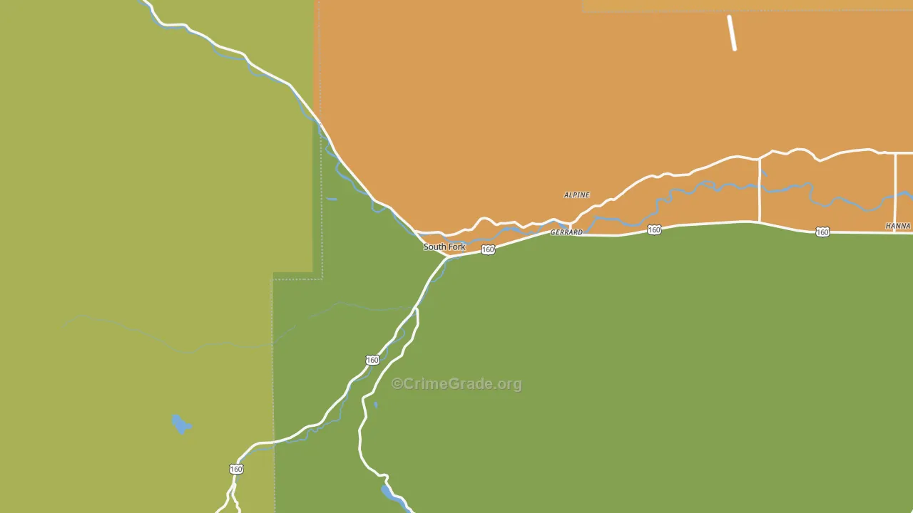 81154, CO Map of Theft Rates