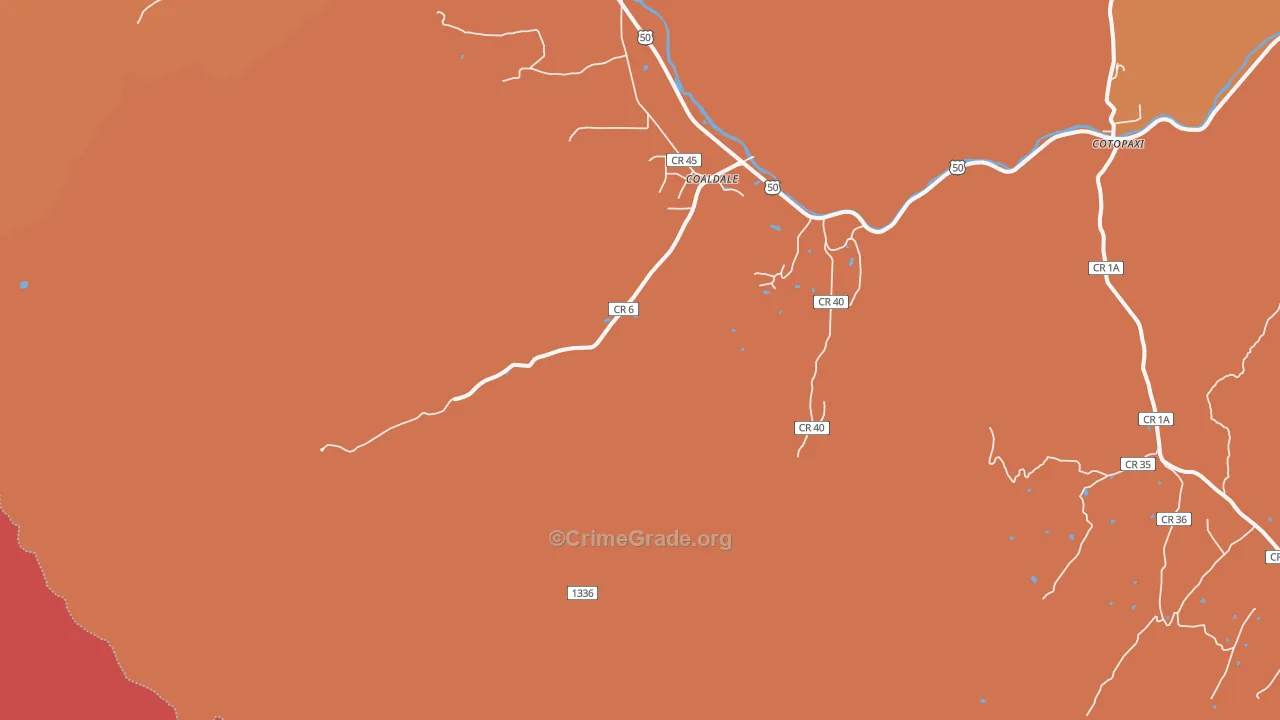81222, CO Map of Theft Rates