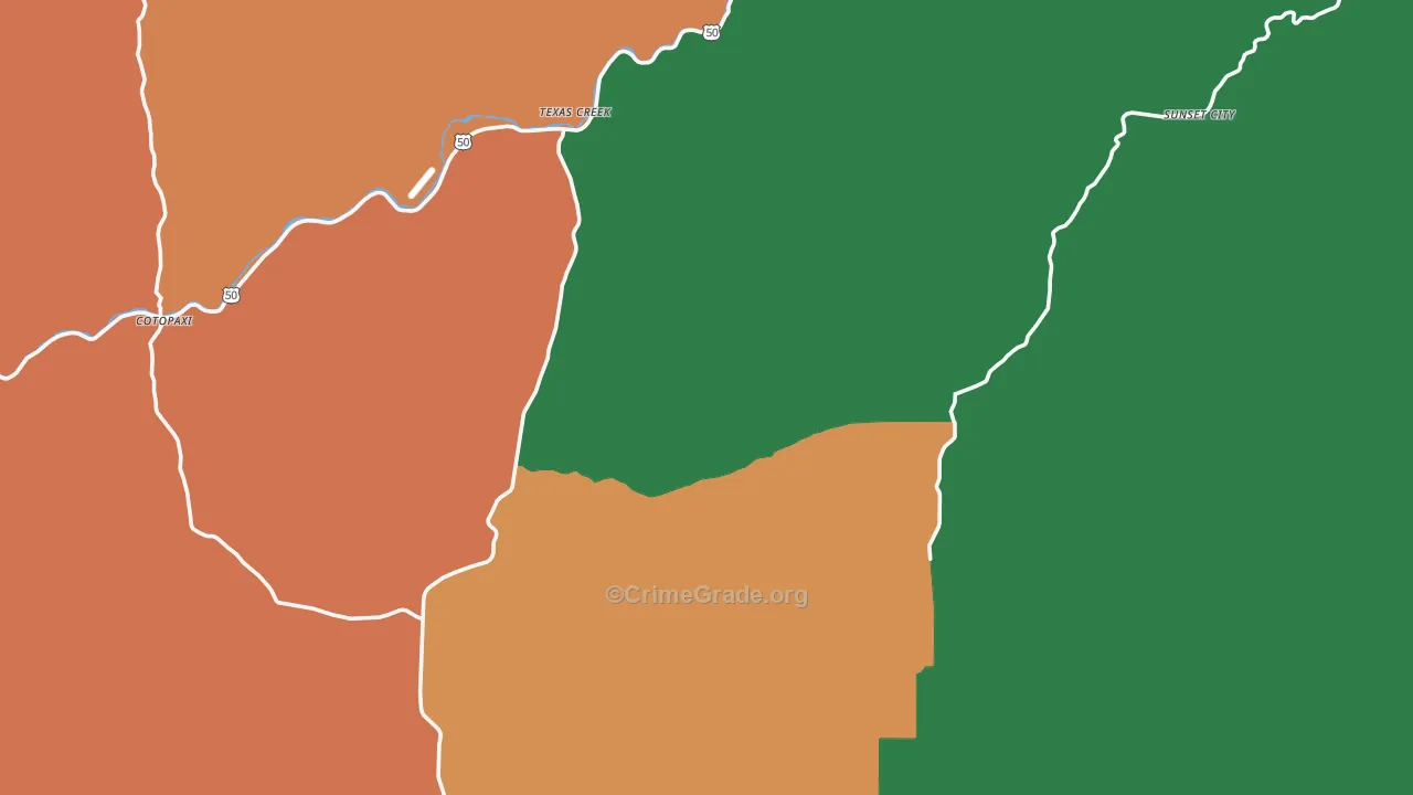 81223, CO Map of Theft Rates