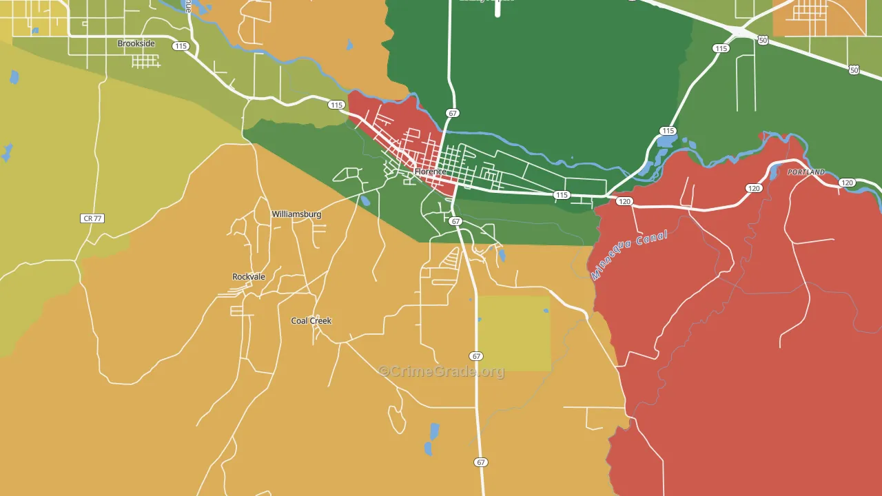 81226, CO Map of Theft Rates