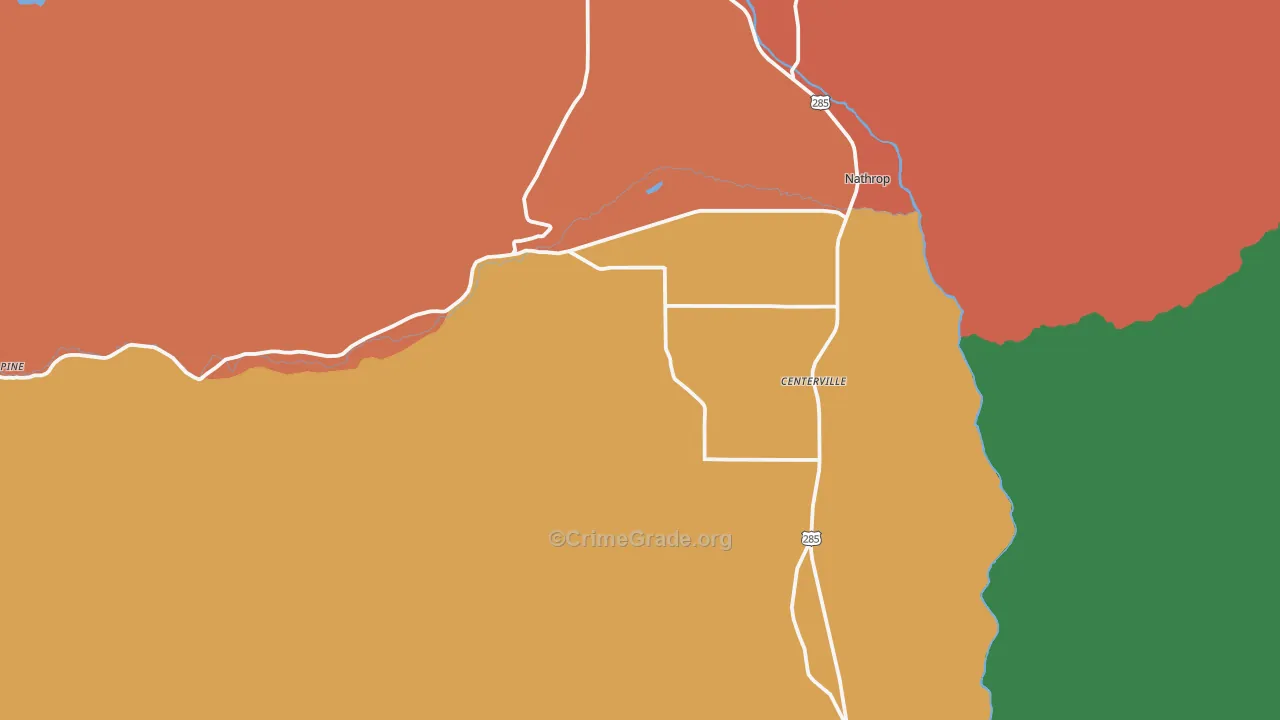 81236, CO Map of Theft Rates