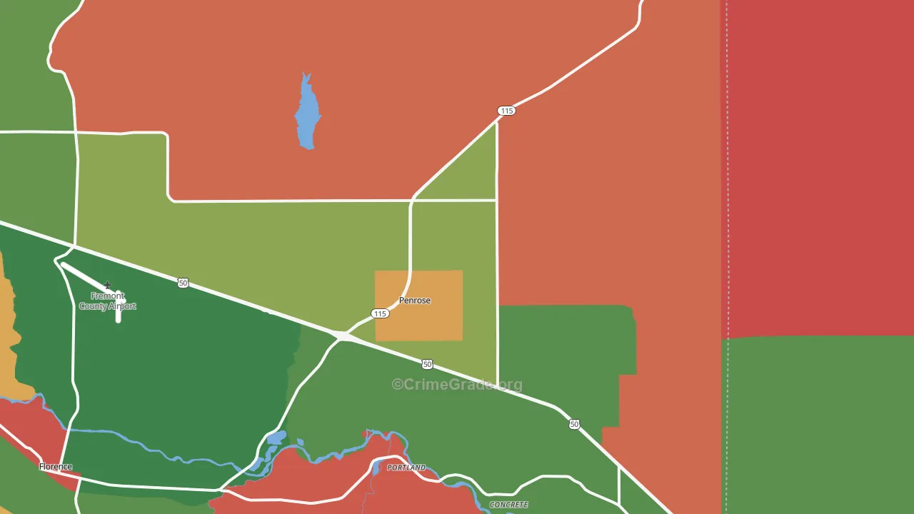 81240, CO Map of Theft Rates