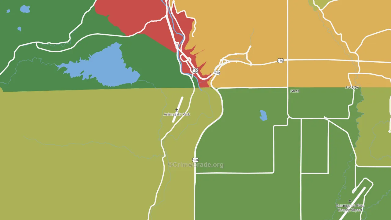 81303, CO Map of Theft Rates