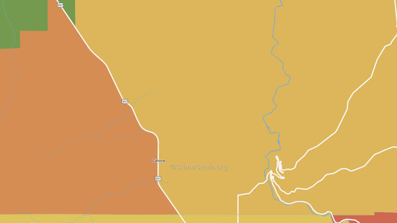 81320, CO Map of Theft Rates