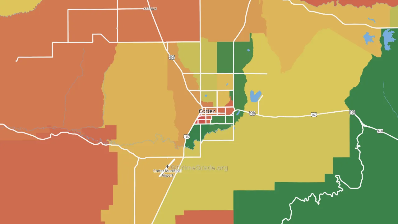 81321, CO Map of Theft Rates