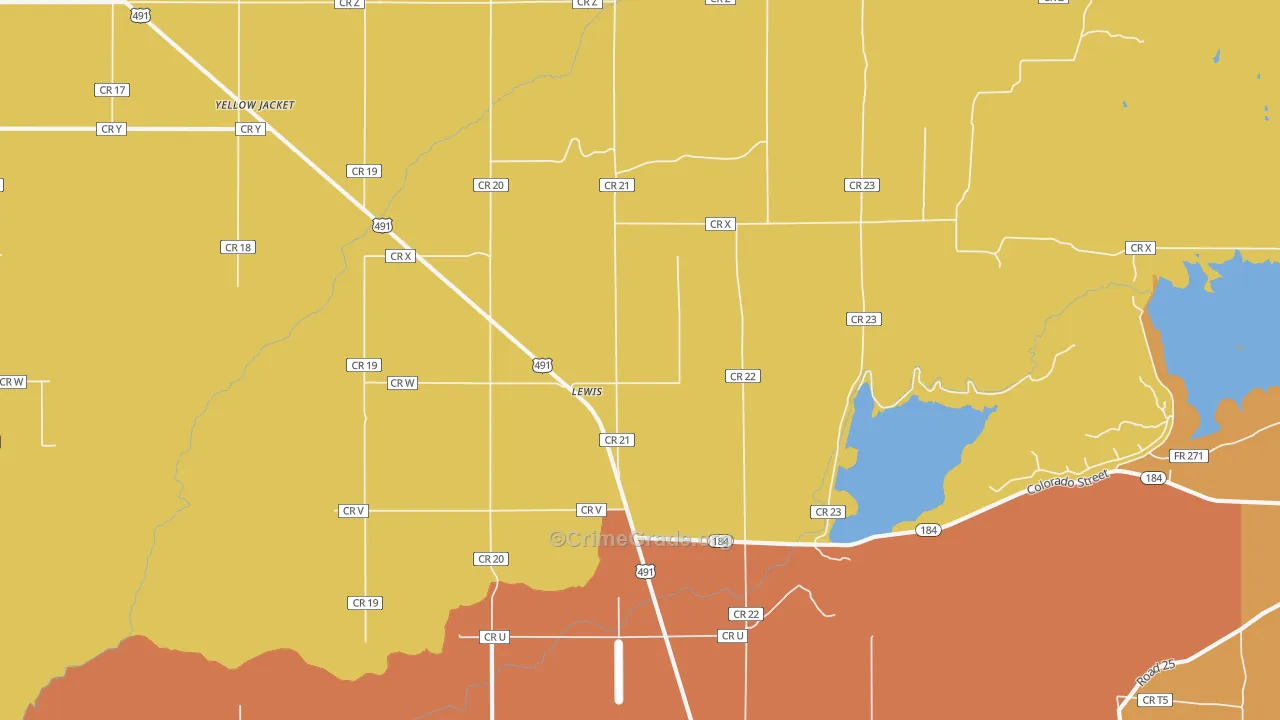 81327, CO Map of Theft Rates