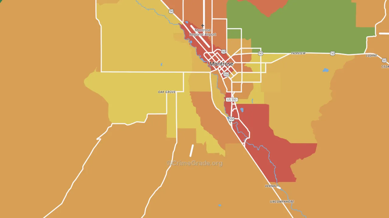 81403, CO Map of Theft Rates