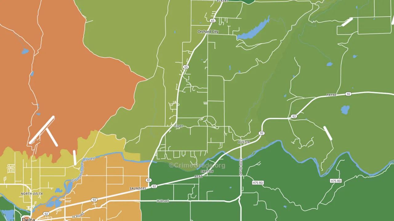 81410, CO Map of Theft Rates