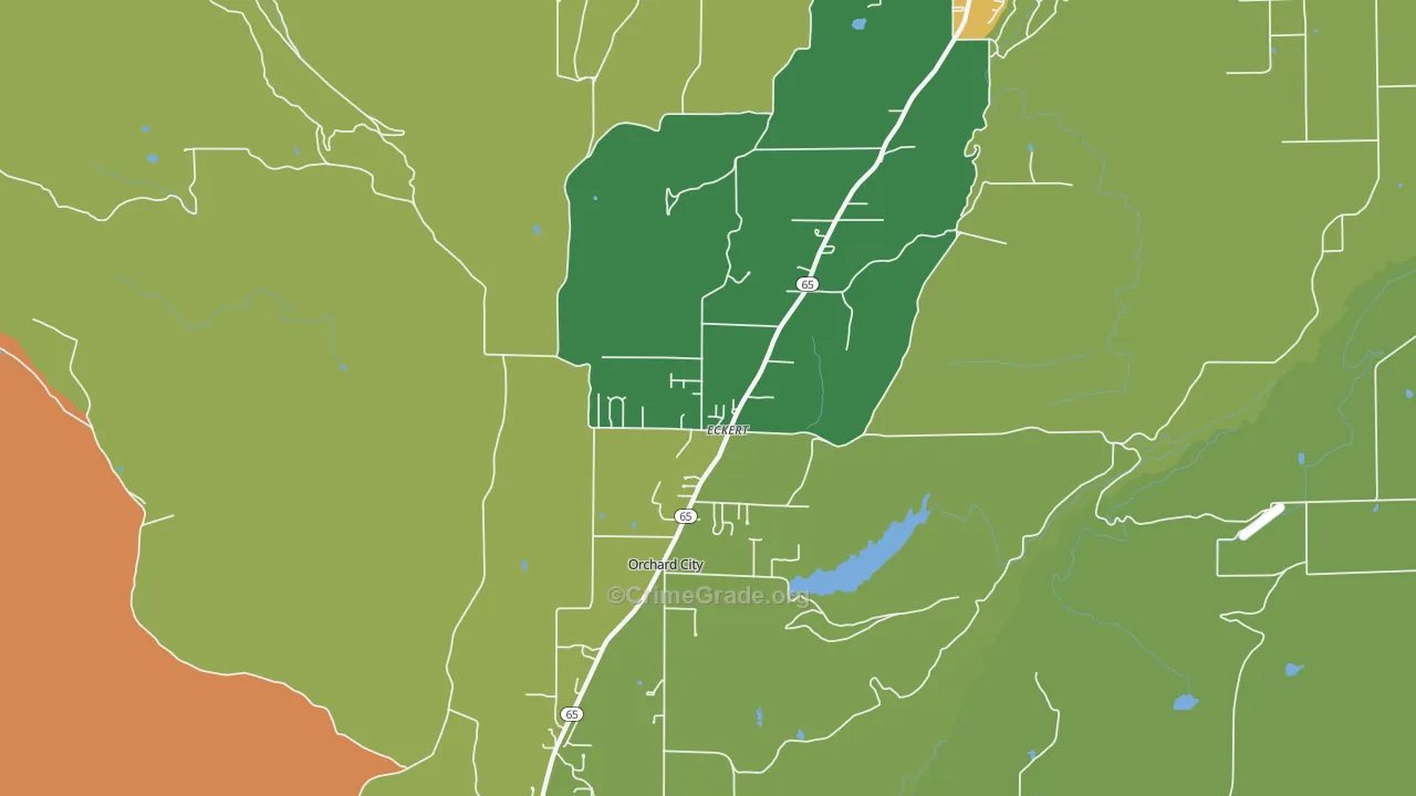 81418, CO Map of Theft Rates