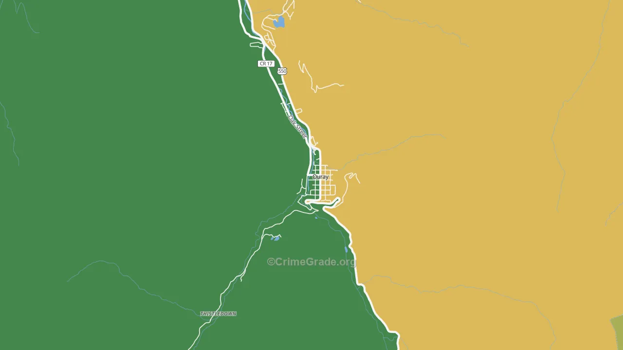 81427, CO Map of Theft Rates