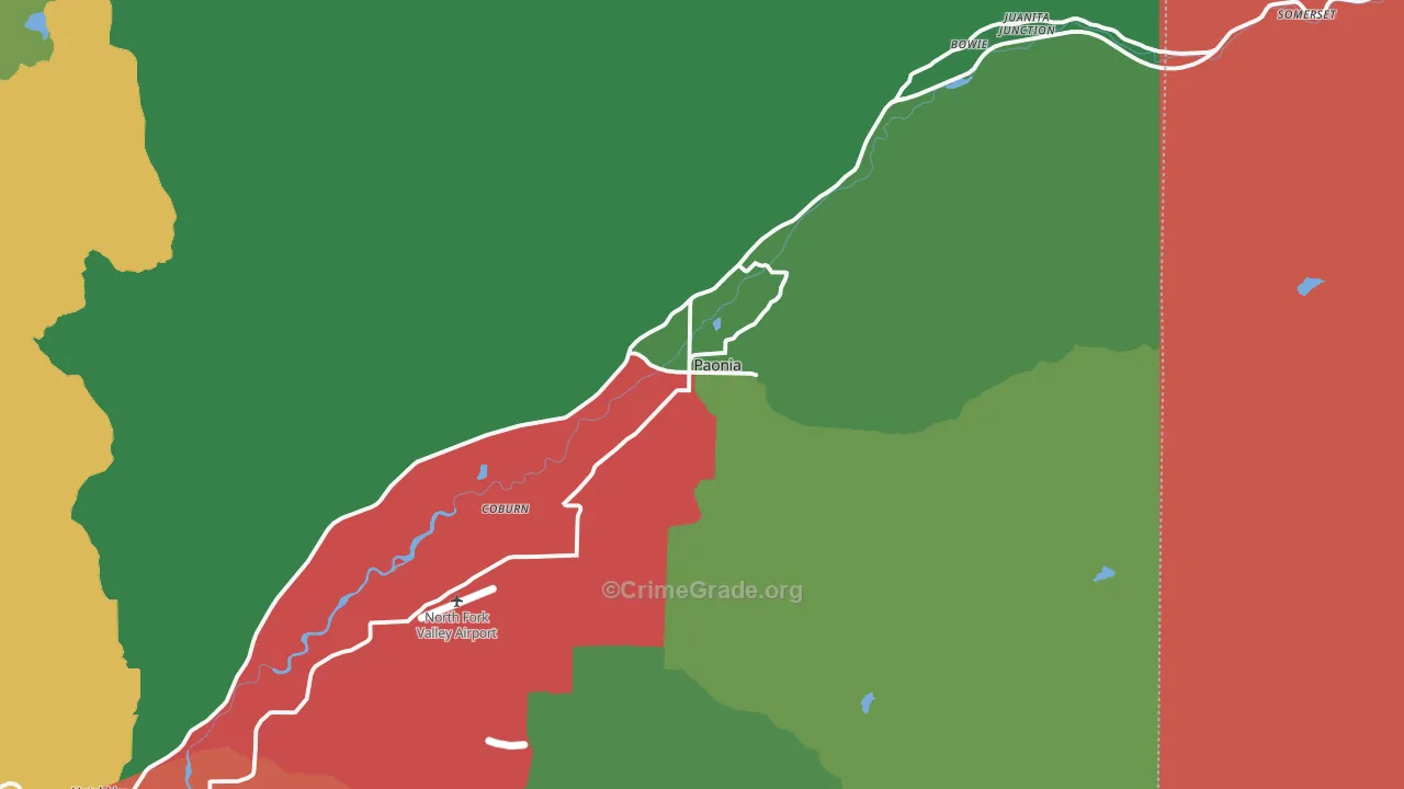 81428, CO Map of Theft Rates