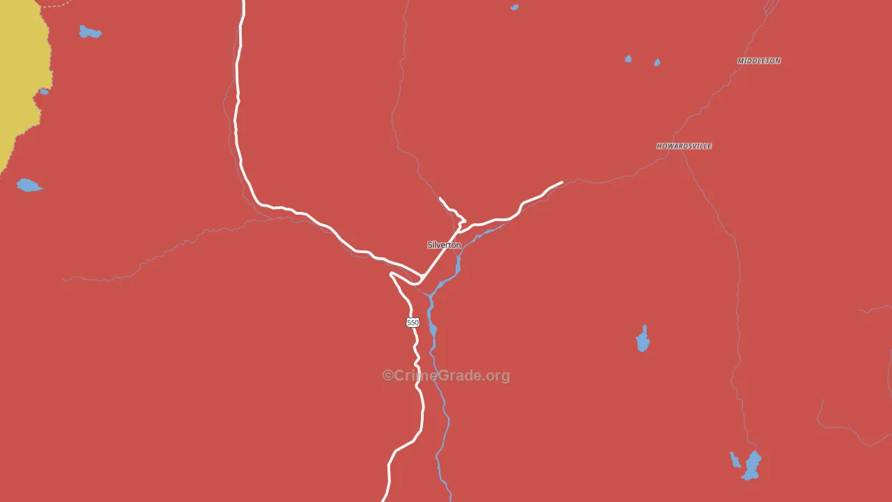 81433, CO Map of Theft Rates