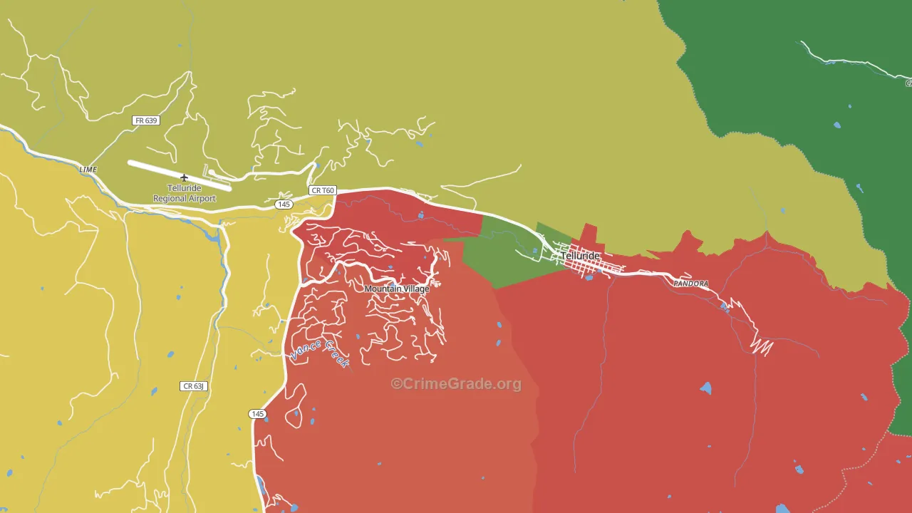 81435, CO Map of Theft Rates