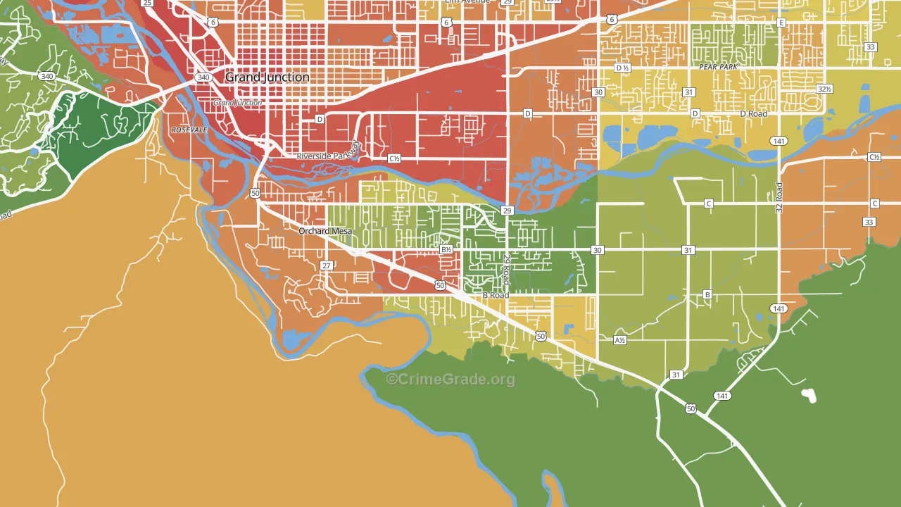 81503, CO Map of Theft Rates