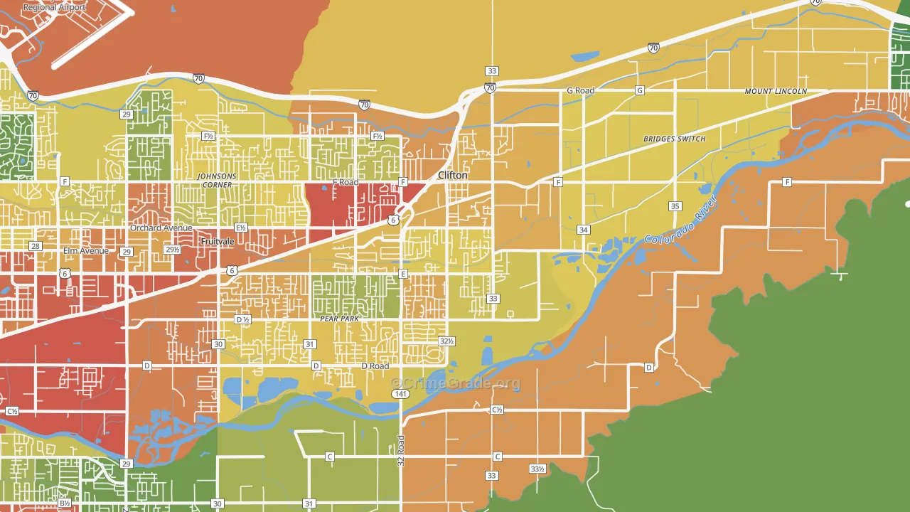 81520, CO Map of Theft Rates