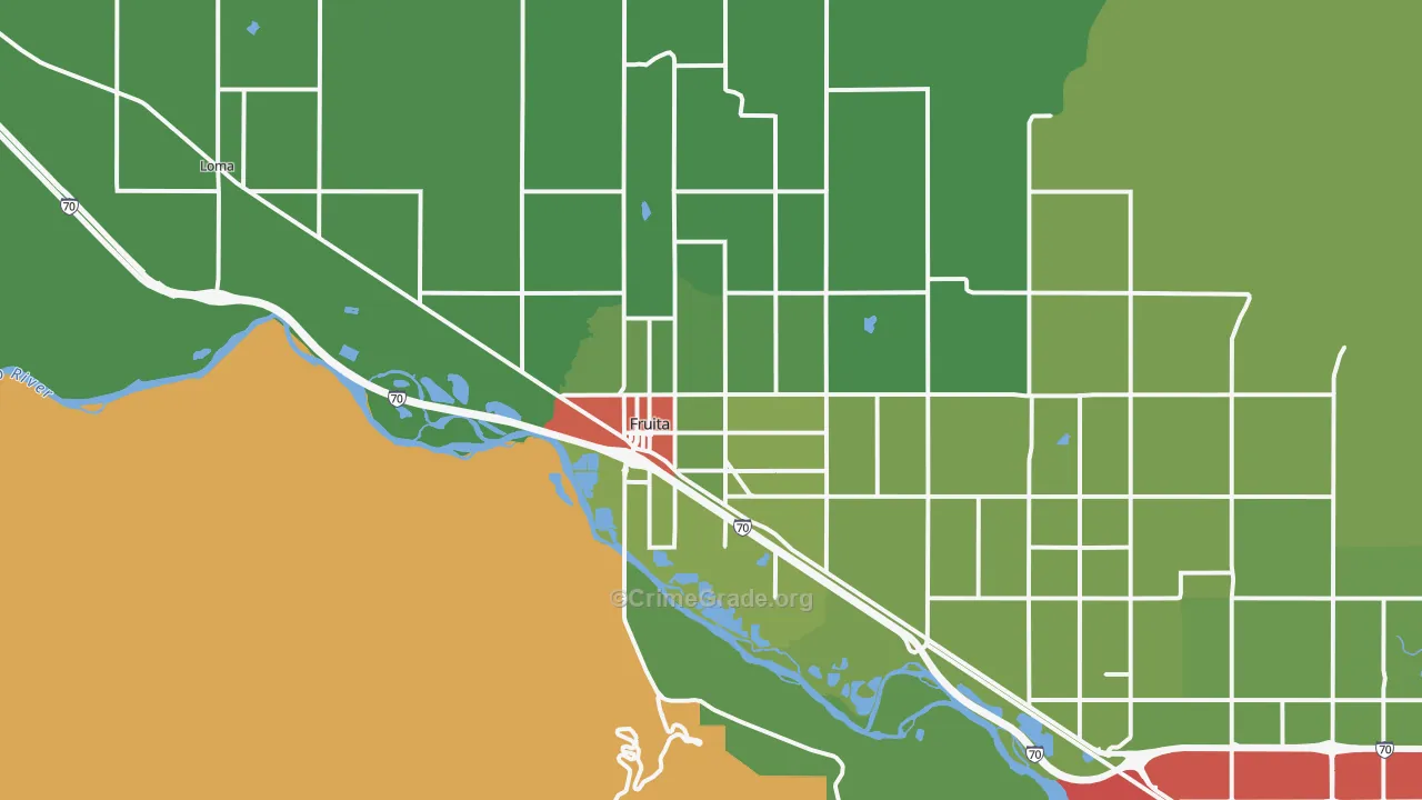 81521, CO Map of Theft Rates