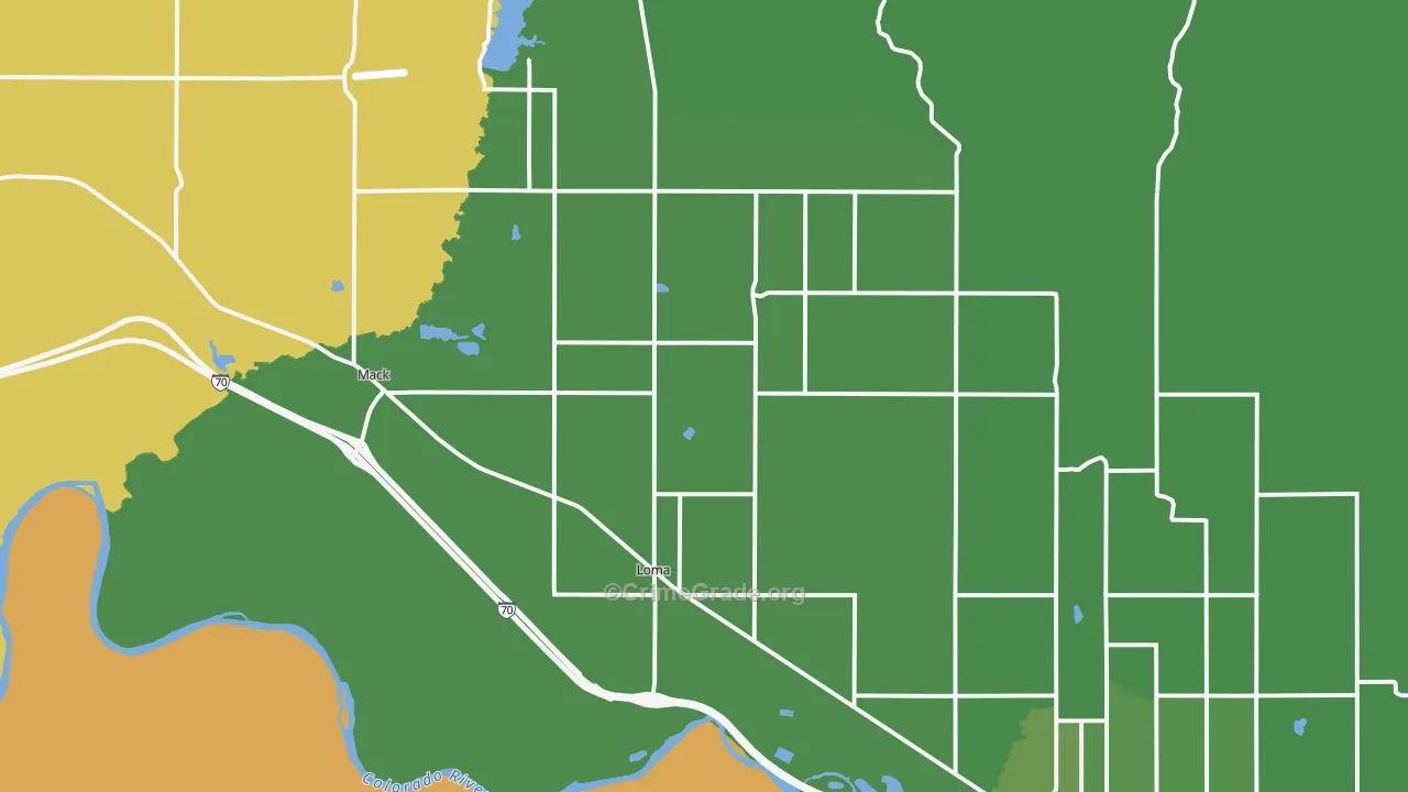 81524, CO Map of Theft Rates