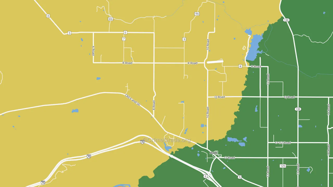 81525, CO Map of Theft Rates