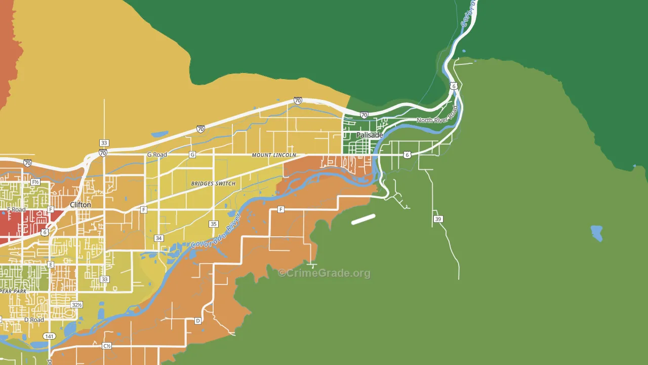81526, CO Map of Theft Rates