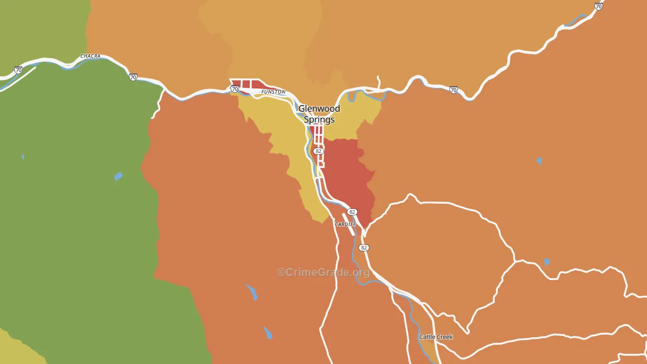 81601, CO Map of Theft Rates