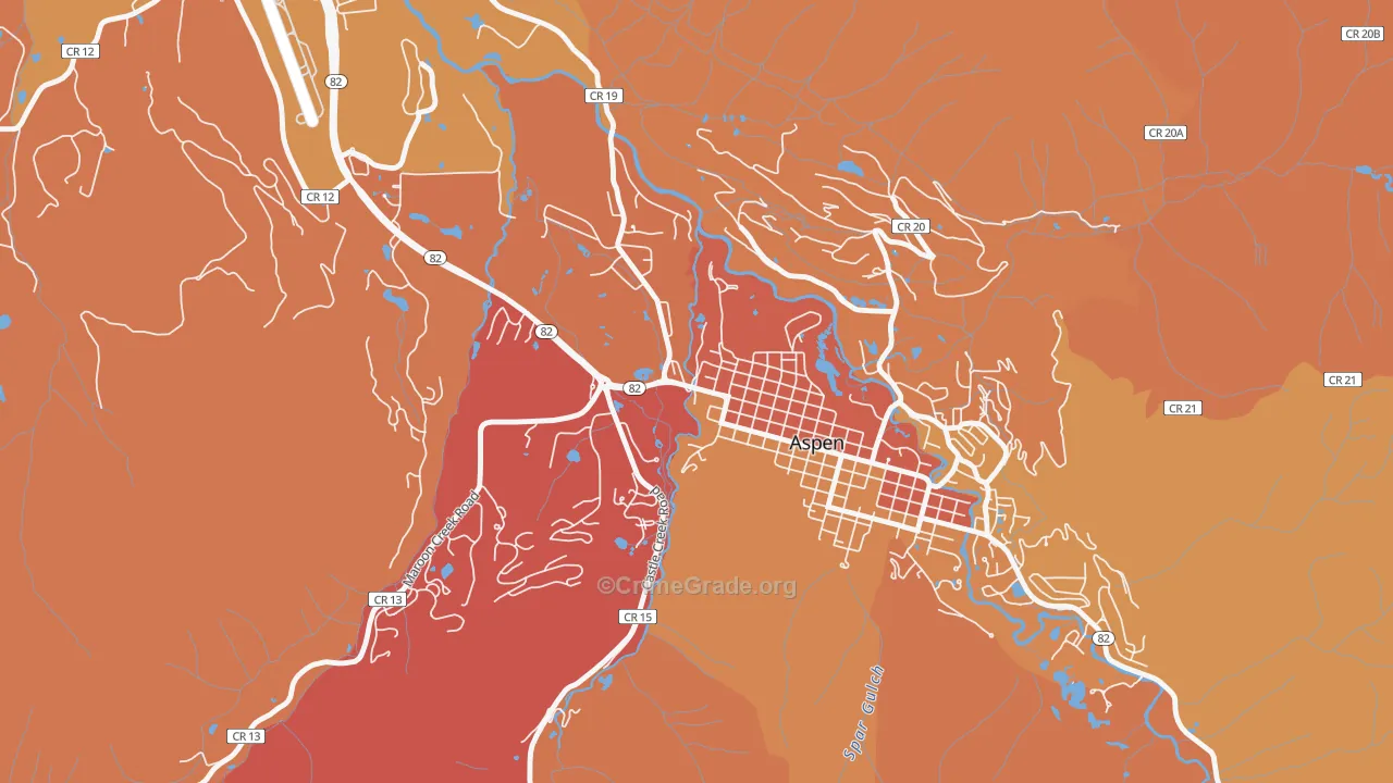81612, CO Map of Theft Rates