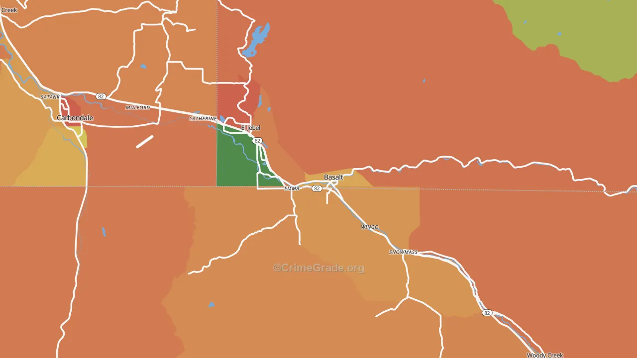 81621, CO Map of Theft Rates