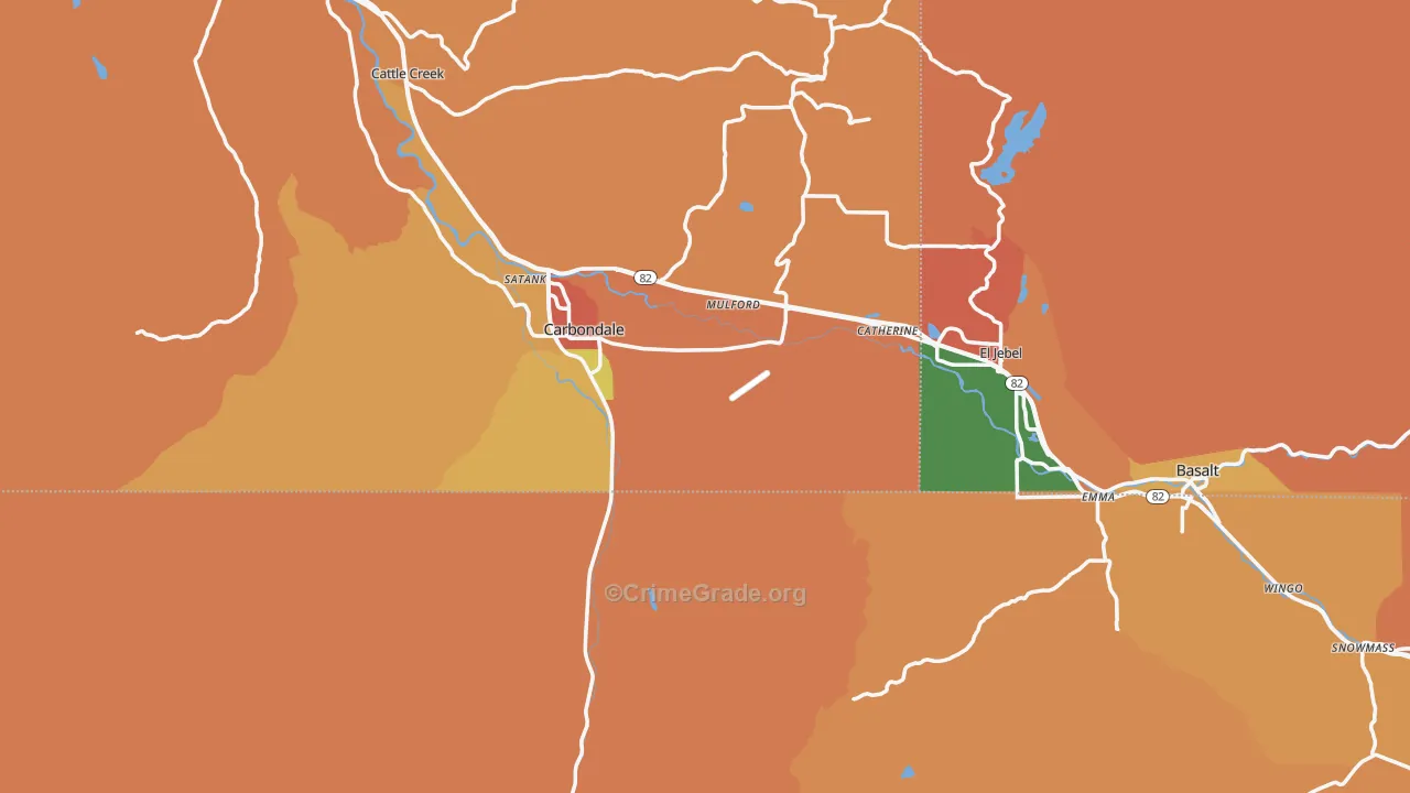 81623, CO Map of Theft Rates