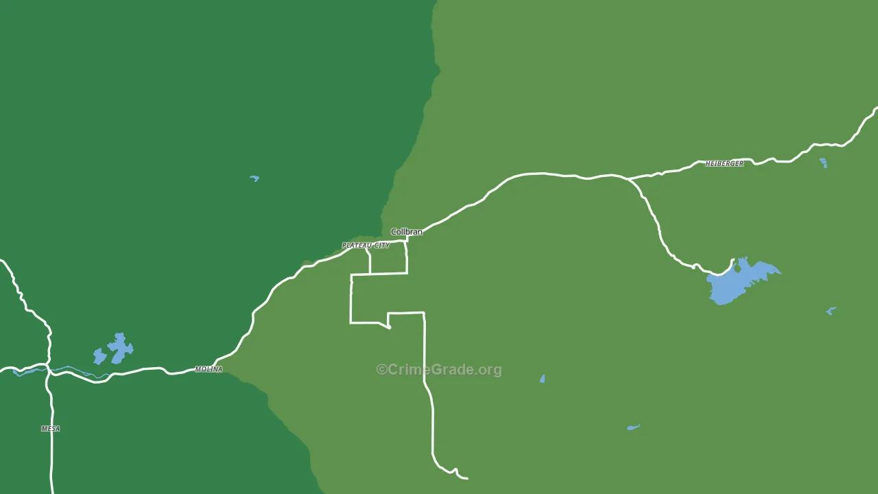 81624, CO Map of Theft Rates