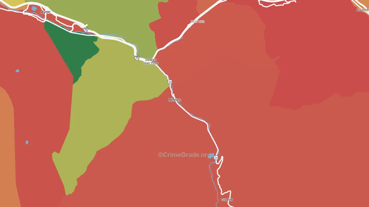 81645, CO Map of Theft Rates