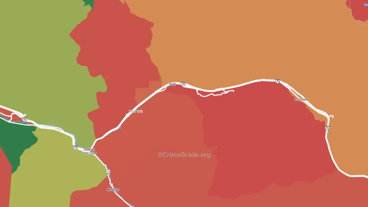 81657, CO Map of Theft Rates