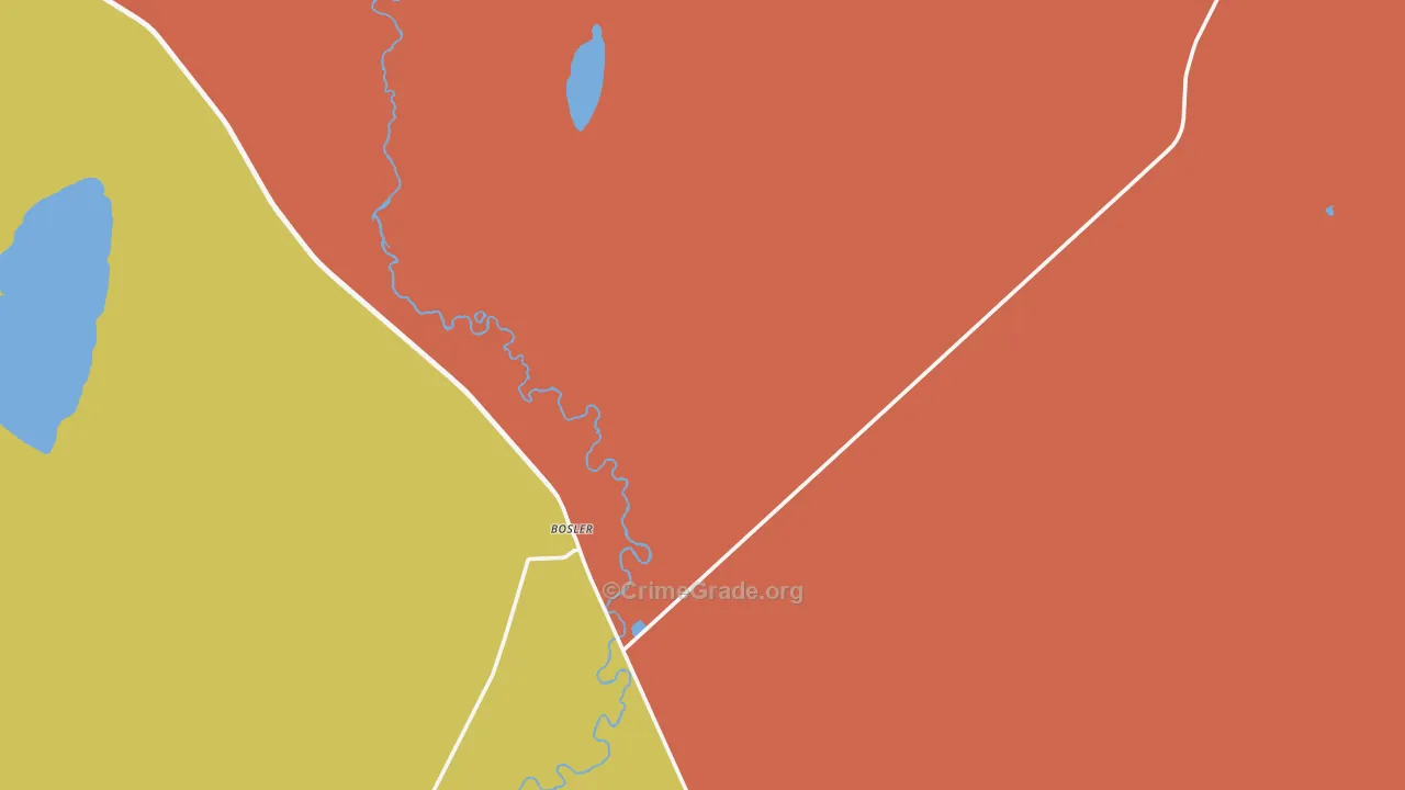 82051, WY Map of Theft Rates